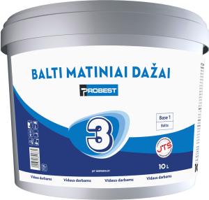 Probest Balti matiniai dažai PROBEST 3 