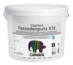 Akriliniai tinkai Dispersinis, siloksanu sustiprintas faktūrinis tinkas išorei Caparol Capatect fassadenputz R ir K 
